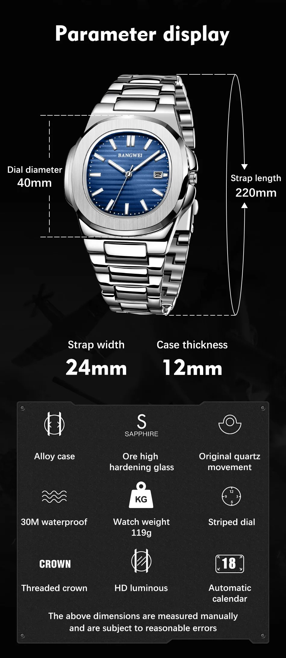 2024 New Luxury Men Quartz Watches 30M Waterproof Automatic Date Watch Man Stainless Steel Sport Chronograph Watch for Men Clock 2024 New Luxury Men Quartz Watches 30M Waterproof Automatic Date Watch Man Stainless Steel Sport Chronograph Watch for Men Clock
