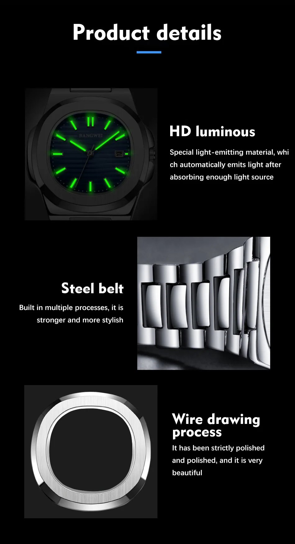 2024 New Luxury Men Quartz Watches 30M Waterproof Automatic Date Watch Man Stainless Steel Sport Chronograph Watch for Men Clock 2024 New Luxury Men Quartz Watches 30M Waterproof Automatic Date Watch Man Stainless Steel Sport Chronograph Watch for Men Clock