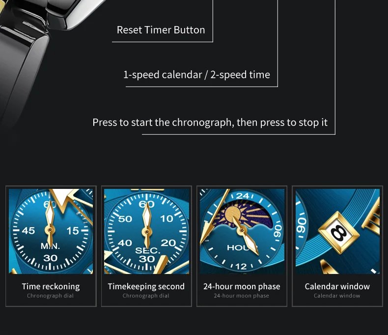 OLEVS 3675 Mens Watch Original Multifunctional Chronograph Quartz Watch Moon Phase Watches For Men Waterproof Mens Gifts Reloj OLEVS 3675 Mens Watch Original Multifunctional Chronograph Quartz Watch Moon Phase Watches For Men Waterproof Mens Gifts Reloj