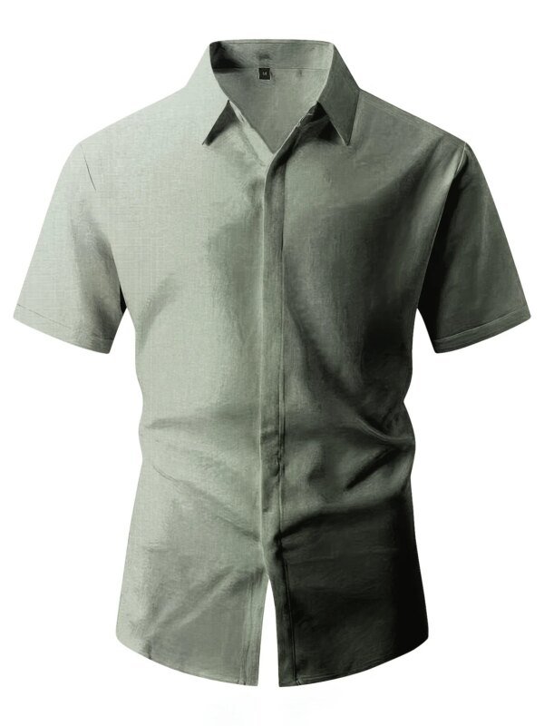 Men's Double Front Hemp Cardigan - Image 3