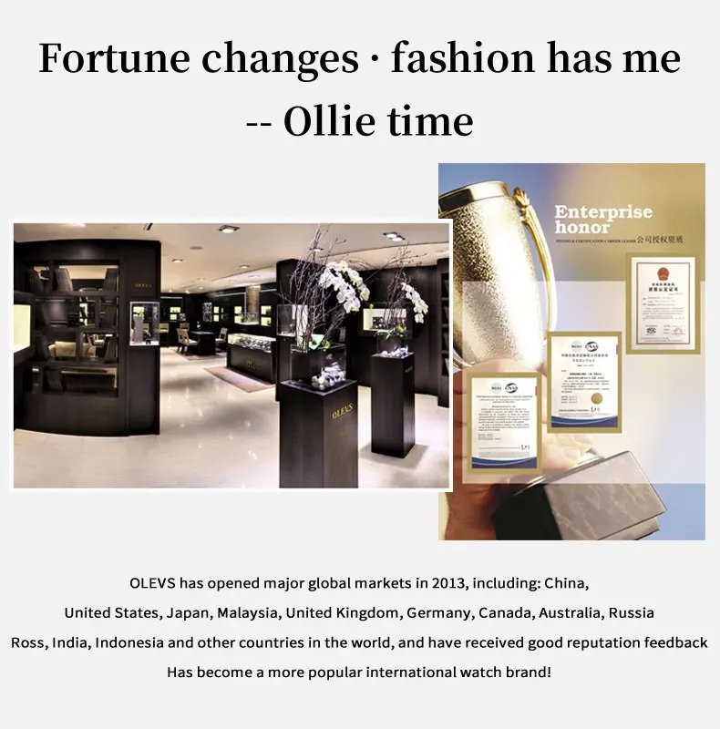 OLEVS Top Luxury Brand Men's Watches Moon Phase Chronograph Quartz Watch for Man Gold Stainless Steel Luminous Original Watch